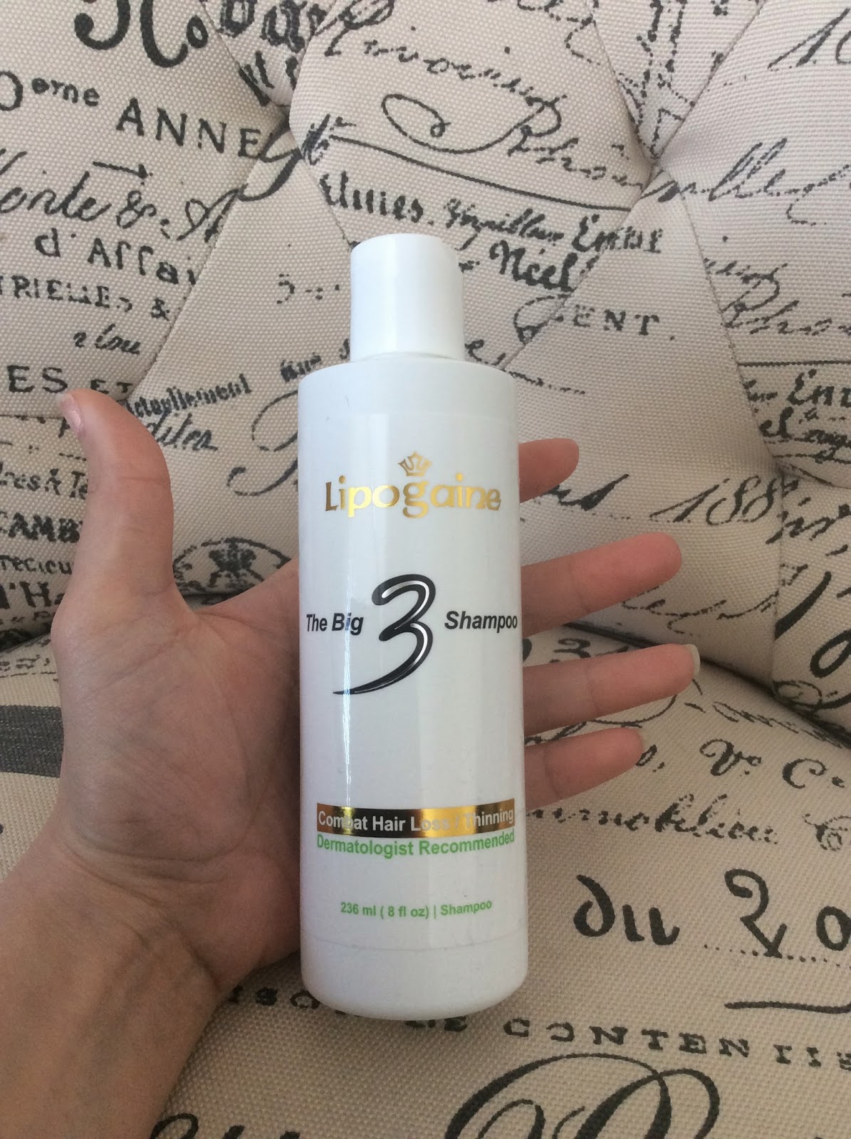 Nesca's Nook Lipogaine Big 3 Premium Hair Loss Prevention shampoo for